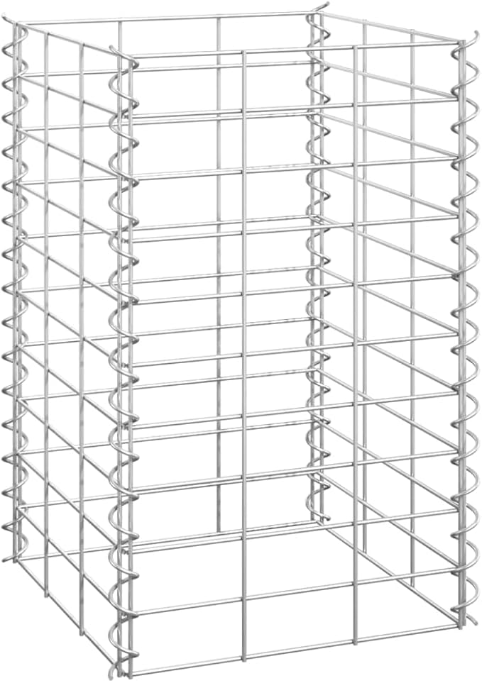 SKM Gabion Raised Beds 3 pcs 11.8x11.8x19.7 Iron (5.85 KG/12.87 LBS)