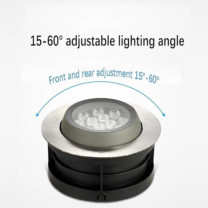 LED Landscape Lamp AC 24V Adjustable Angle Outdoor Buried Lights IP67 Waterproof Easy Installation Decorative Spotlight