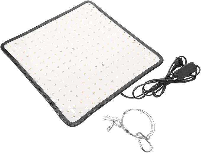 BESTonZON 1set Hanging Plant Grow Light Dimmable Modes Indoor Plant Light for Vegetables Horticulture and Home Gardening Us Plug
