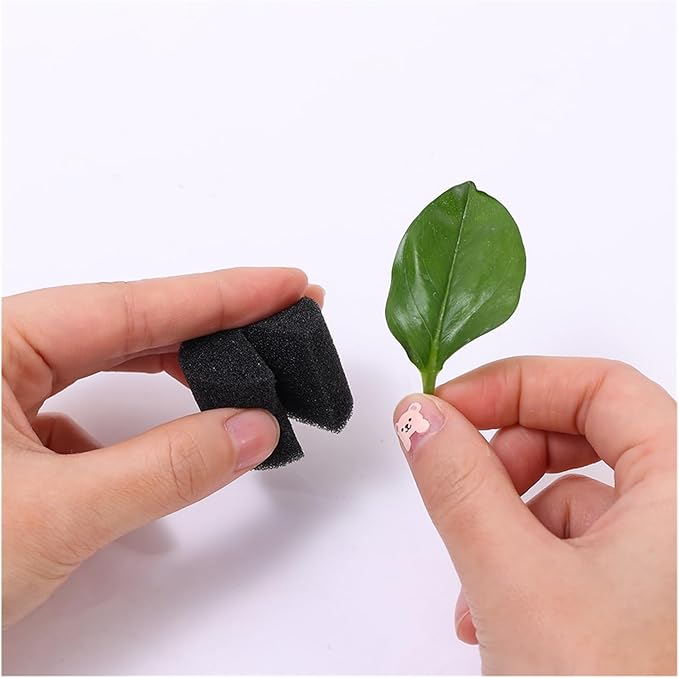 30Pcs Soilless Seedling Sponge Hydroponics Block Vegetables Nursery Pots for Greenhouse Seedling Plants Growth Garden Tools(40MM)
