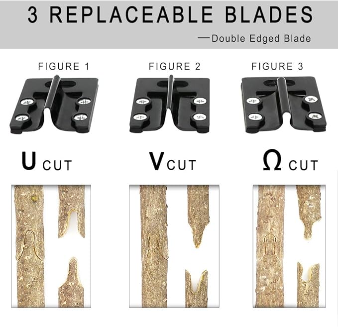 Garden Grafting Tool Kits ZALALOVA 2 in 1 Pruning Tools Including Grafting Knife Replacement Blades Grafting Tapes Rubber Bands and Labels for Plant Branch Vine Fruit Tree Cutting