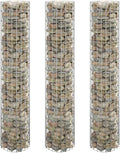 Circular Gabion Raised Beds 3 pcs Galvanized Steel ?11.8x59.115.2 KG152021