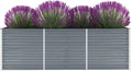 Garden Raised PlanterGarden BedGalvanized Raised Garden BedPlanter Raised bedsGalvanized PlanterBed Galvanized Steel 94.5x31.5x31.3 Gray