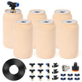 6pcs 3.1x3.1x6in Olla Pot 17oz Drip Irrigation System Olla Watering System Insert Devices for Vacation Garden Use Terracotta Olla Pots Automatic Tree Waterer Plant Watering Devices