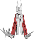 Multitool 21-in-1 Multi Tool Pliers with Safety Locking and Spring-Action Scissors Heavy-duty Stainless Steel Multi-tool Set with Nylon Sheath for Work Home Garden DIY &amp Auto Brick Red