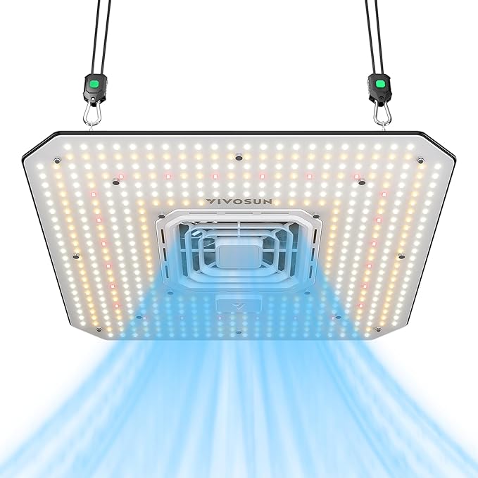 VIVOSUN AeroLight A150SE LED Grow Light 150W with Integrated Circulation Fan Compatible with App Used with Growhub Controller E42A/E25 to Achieve More Functions for 2x4/3x3 Grow Tent