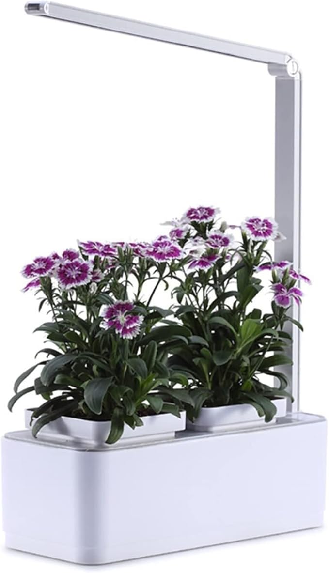 Indoor Hydroponic Garden with LED Grow Light &amp Auto Watering Smart Soilless Planter for Herbs Veggies &amp Flowers