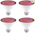 4PCS 50W LED Seedling Growth Lighting E27/E26 Indoor Red Blue Hydroponic Bulbs AC100-277V Full Spectrum Indoor Fruit Flower Planting Lamping UV/IR Greenhouse Hydroponic Potted Moss Fill Bulb 110v