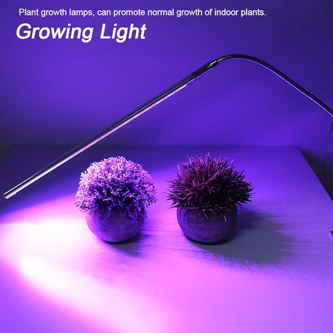 Tyenaza Grow Light Folding USB Powered Plant Growing Light Lamps with Clamp for Indoor Garden Greenhouse