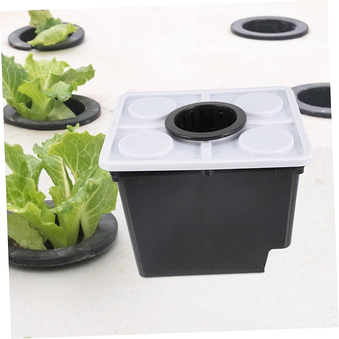 Toyvian Hydroponic Soilless Cultivation Bucket Lid for Greenhouse Vegetable and Fruit Gardening Easy Installation and Practical for Home Planting