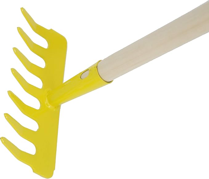 FixtureDisplays Kids Garden Tool Set 28 Long Toy Rake Shovel and Leaf Rake Reduced Size 3-Piece 15210-RAKE+RAKE+SHOVEL-2D