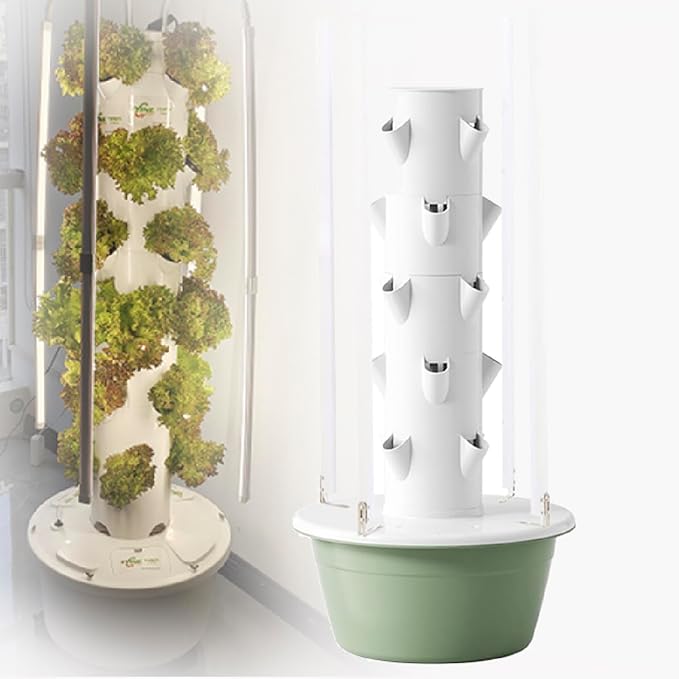 Hydroponics Tower Vertical Garden Planter Hydroponics Growing System with Grow Lights Vegetable Plant Tower for Indoor Herbs Fruits7thfloor