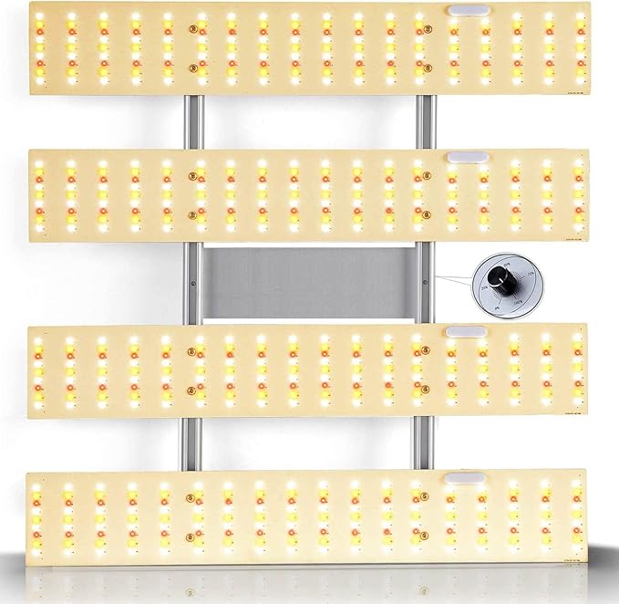 LED Grow Light Dimmable with 5x5ft Coverage and Upgraded Larger Size with Size 22.6x22.6 Full Spectrum Grow Lamps for Indoor Hydroponic Growing Light with High PPFD (Actual Power 240Watt) …