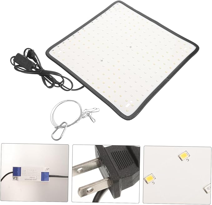Toyvian 1set Led Plant Growth Light Chain Led Dimmable Hanging Lights for Indoor Gardening
