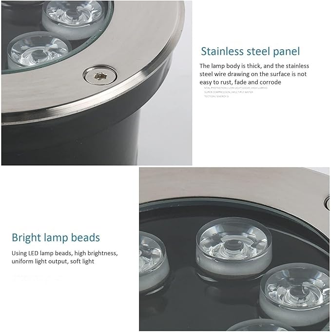 LED Ring Fountain Light - Waterproof Submersible Landscape Spotlight for Garden and Pool DC 12V Underwater Lighting IP68