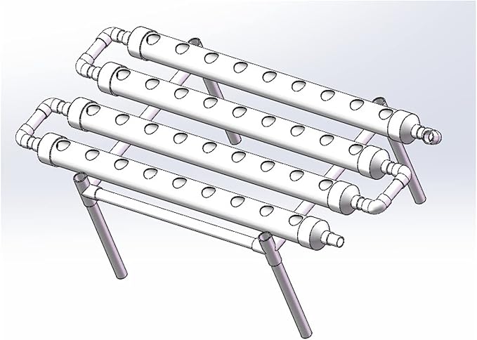 Hydroponic Tower Growing Sytem Hydroponics Growing System Garden Kit Farm Equipment PVC Pipe Vertical Hydroponics Grow System Family Greenhouse Planter(Bianco 36 Single Flat)