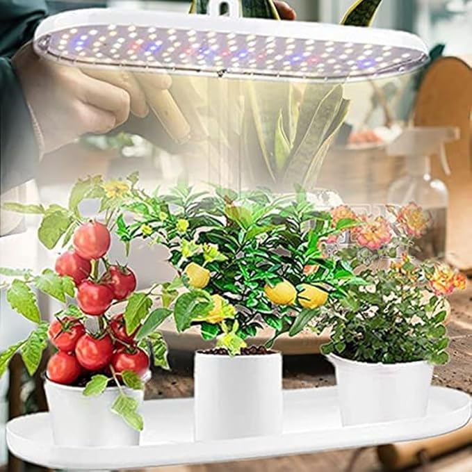Indoor Herb Garden with Grow Lights Desktop Grow Lights Herb Garden Kits Indoor with UYJKOAE