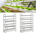 48/64/90/120 Hole Hydroponics growing sys-tem Hydroponics growing tower Aeroponic Garden Tower for Plants Herbs VegetablesClayPebbles-48holes