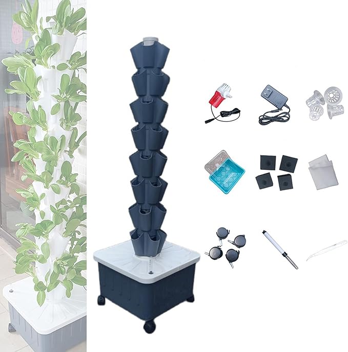 Hydroponics Growing System Kit - Indoor Outdoor Herb Garden for Gardening Enthusiasts Complete Hydroponic Gardening Solution