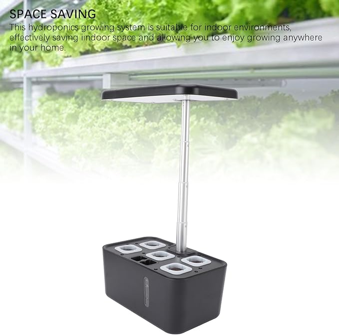 Hydroponics Growing System Space Saving LED Light Control Hydroponics Planter Kit for Indoor Gardening