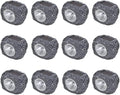 Outdoor Solar Powered LED Spotlight Stone Shape 12 pcs