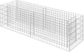vidaXL Gabion Raised Bed Proof Galvanized Steel High Load Capacity Spacious Design Ideal for Garden and Patio Outer Dimensions - 70.9x19.7x19.7