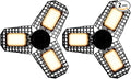 2Pack 150W Deformable Plant Light E27/ E26 Sunlight 100-277V Full Spectrum Seeds Adjustable Panels Lamp 110V Greenhouse Tent Hydroponic Planting Box UV/IR Indoors Vegetable Flowers Fruits Fill Light
