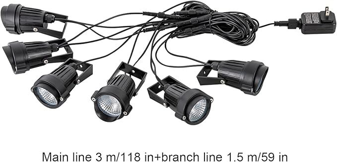 Garden Spotlight with Remote Control 6 Piece Garden Lighting RGB with Ground Spikes for Fences Path Trees Party