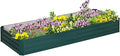 Galvanized Raised Garden Bed 8' x 3'Metal Planter Box for Vegetables Flowers and Herbs Green