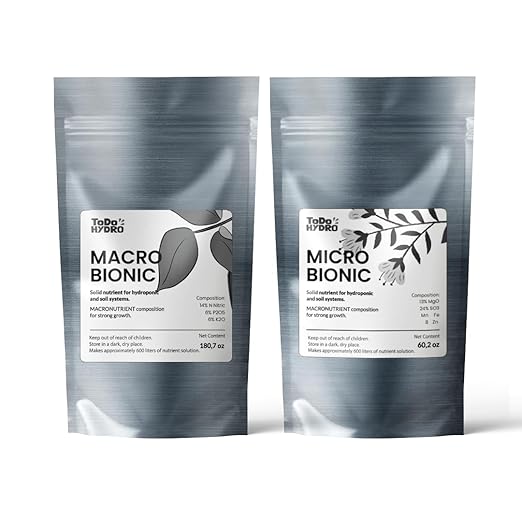 ToDo Hydro Macrobionic and Microbionic Solid Nutrient Solution Big Yields (Yield 320 gal)