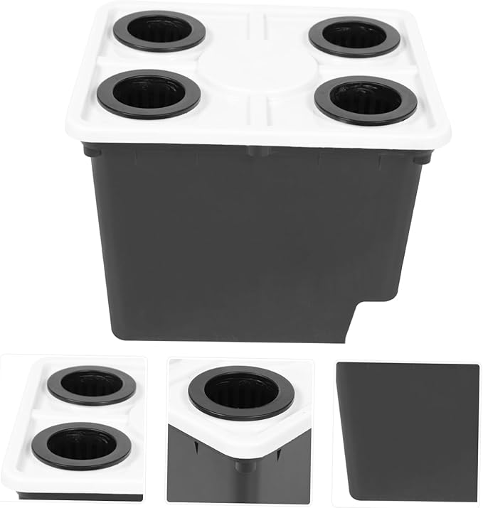 GANAZONO Hydroponic Bucket for Greenhouse Soilless Cultivation Barrels Easy Assemble Planting Holder