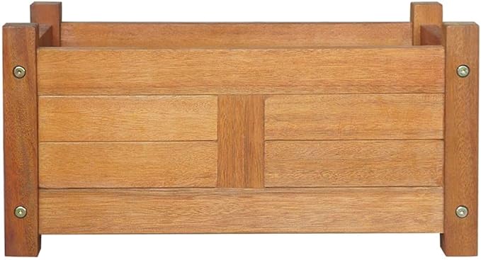 Garden Raised Bed Acacia Wood 19.7x9.8x9.8Elevated Wood Planter for Growing Fresh Herbs Vegetables Flowers Succulents &amp Other Plants at HomeGreat for Outdoor Patio Deck Balcony