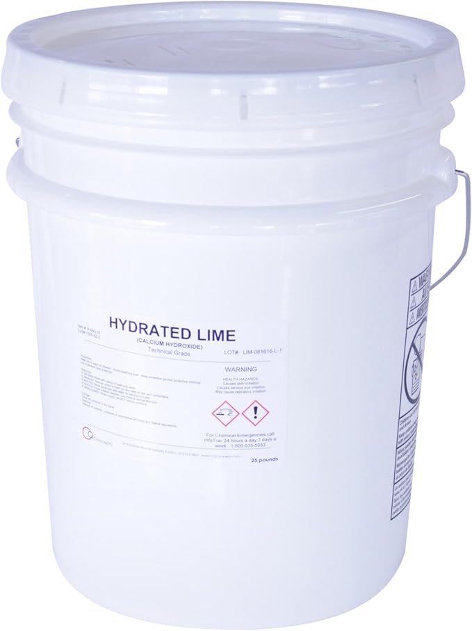 Hydrated Lime (Technical Grade) (25 Pounds)