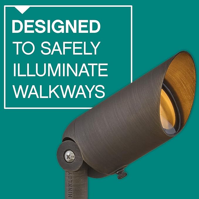 Hinkley Landscape Lighting Hardy Island 1536MZ Spot Light MR16 LED Bulb Required 50w Matte Bronze Clear Lens