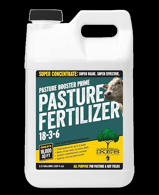 Ike's 114235 Pasture Booster Fertilizer - Liquid Prime 18-3-6 2.5 gal Jug Plant Growth