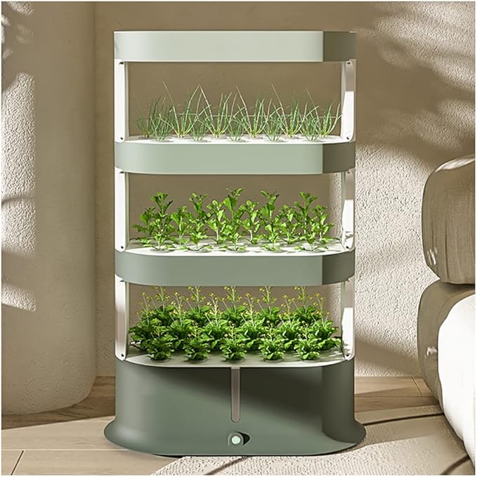 Hydroponics Tower 48 Pods Garden Hydroponic Growing Aeroponics Grow Kit with Automatic Watering Grow Light and Timer Aquaponics Planting Syst