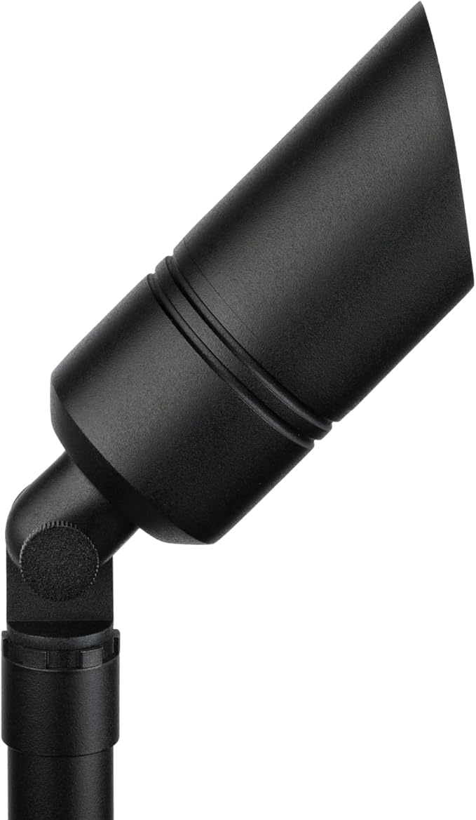 Kichler 5 Black Brass MR16 12V Drop-in Accent Fixture Landscape Lighting (2.25 x 5.25) 15475BKB