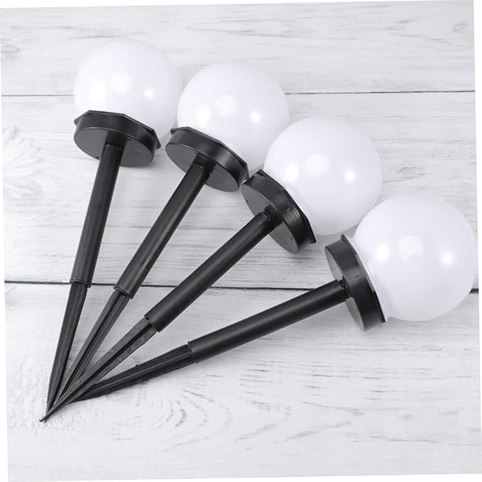 Veemoon 8pcs Solar Power Lawn Lights Waterproof Garden Ball Lamps for Outdoor Use Energy Saving Landscape Lighting for Yard