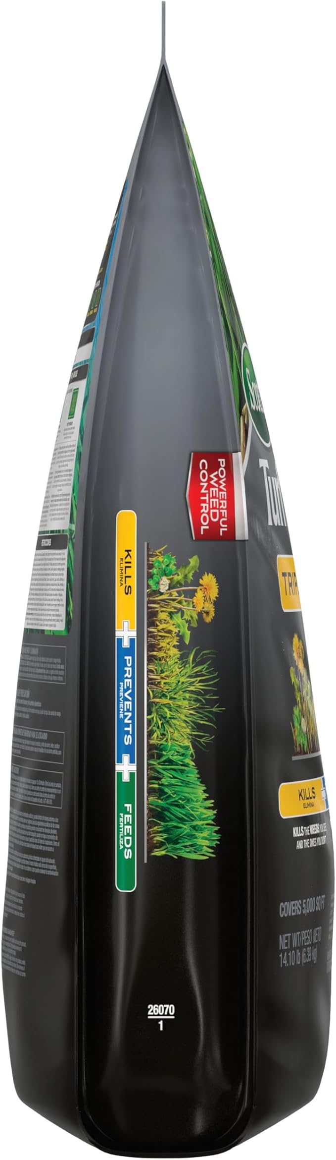 Scotts Turf Builder Triple Action1 Combination Weed Control Weed Preventer and Fertilizer 25-0-2 5000 sq. ft. 14.10 lbs.