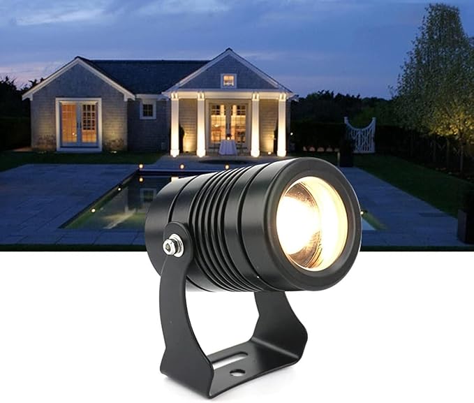 10W LED Ring Fountain Light - RGB Beam Spotlight Outdoor Building Exterior Wall Projector Lights Narrow Beam Remote Illumination for Outdoor Building Lighting(RGB+Remote10W(24V))