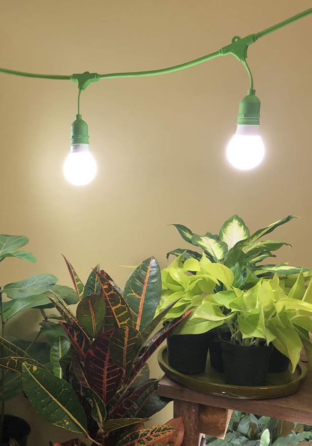 Miracle LED Indoor Greenhouse Corded Lighting Kit Add-On 3-Foot 2-Socket with Two Red Spectrum Wide Angle Grow Lights (601853)