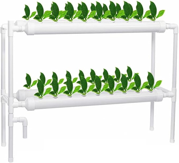 Indoor Garden Hydroponics Growing System Kit Hydrophonic Planter Grower PVC Drinking Water Pipe Soilless Cultivation for Vegetable