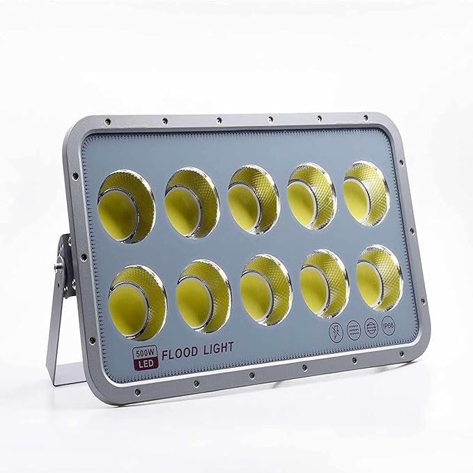 High-Power Outdoor Beam Spotlights50-600W LED Landscape Lights High Temperature Resistance IP65 Waterproof Fast Heat Dissipation Engineering Sites(Warm Light600W(180-265V))