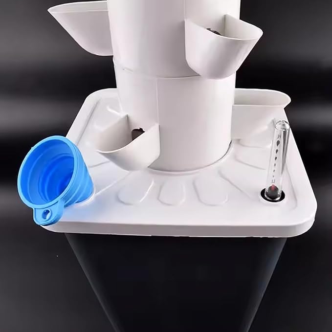 Hydroponics Growing System Tower Indoor Smart Garden Planter 15-Plants Vertical Hydroponic Tower for Vegetables Herbs and Fruits Automatic Watering