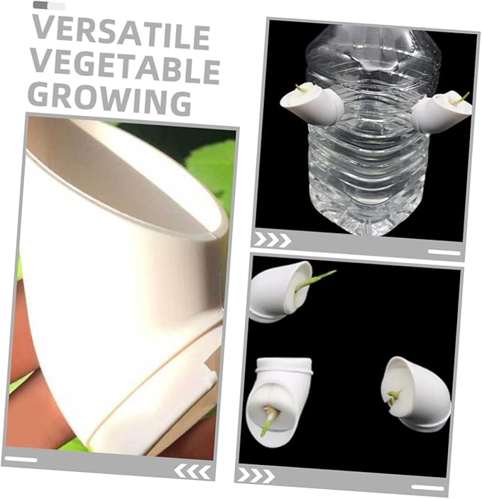 balacoo 20pcs Hydroponics Growing Tower Cup Planting Flower Cups Plastic Nursery