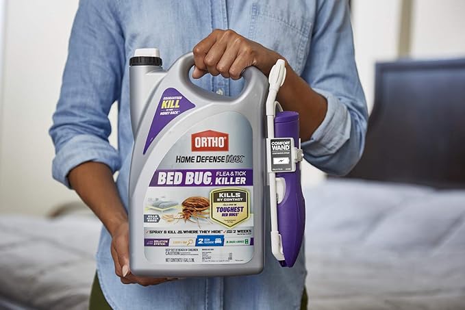 Ortho Home Defense Max Bed Bug Flea &amp Tick Killer with Comfort Wand 1 gal. (2-Pack)