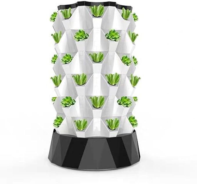 Hydroponic Grow Kit Soilless Culture Growing Kit Hydroponics Vertical Garden Grow Kit Indoor and Outdoor Hydroponics Growing for Vegetables Herbs StrawberriesWhite110cm