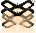2Packs 200W LEDs Sunlight Planting Growth Lamping E27/E26 LED Full-Spectrum Solar Lighting 4 Adjustable Panels Tropical Sunlike Spectrum for Greenhouse Hydroponics Indoor Plants Sunlight Fill Lights