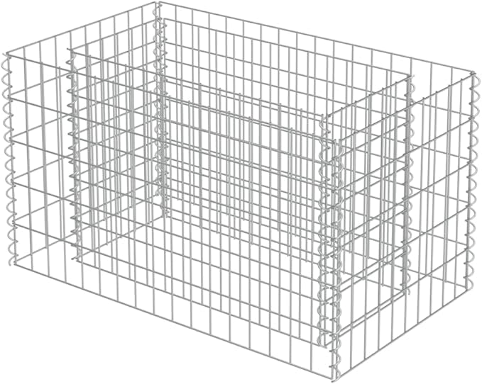 Gabion Raised Bed Galvanized Steel 35.4 x 19.7 x 19.7 Outdoor Garden Planter Box Raised Garden Bed Metal Raised Planter Elevated Planter Box for Patio Garden and Vegetable Beds