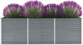 Raised Garden Bed Galvanized Steel 94.5x31.5x31.3 Gray Metal Planter Box for Outdoor Garden Raised Beds Vegetable and Flower Planting Elevated Planter Box for Patio Balcony or Yard